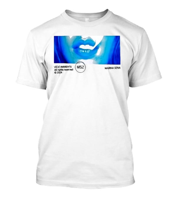 Marina Sena Vicio Inerente Ms2 Blue Lips T-Shirt