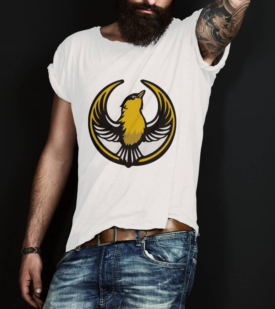 Rebel Goldfinch Alliance Starbird Emblem Bird T-Shirt
