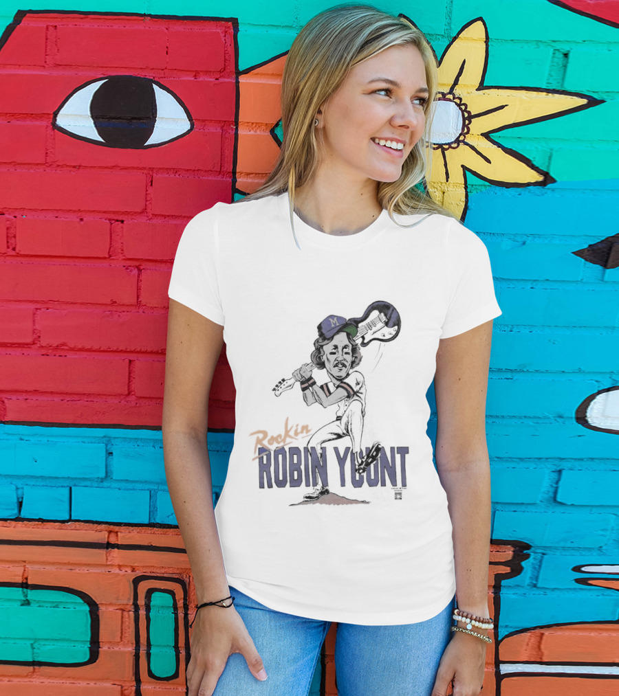 Rockin' Robin Yount Milwaukee Brewers Baseball Legend T-Shirt