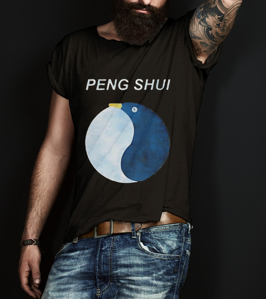 Peng Shui Feng Shui Penguin Yin Yang T-Shirt