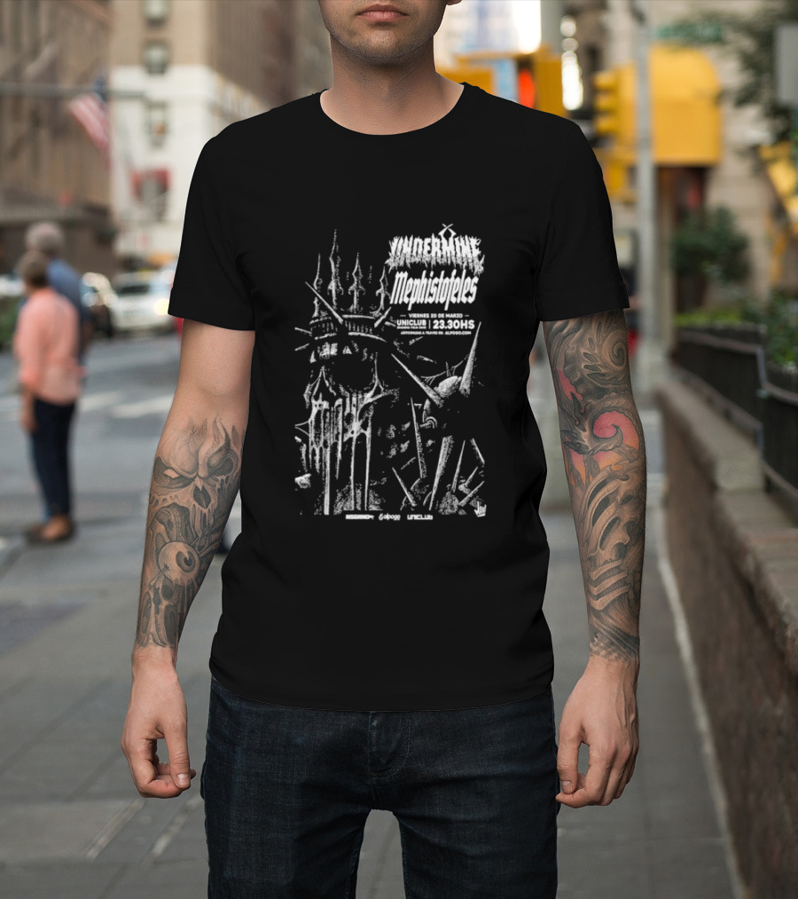 Undermine Mephistofeles Live March 20 2026 Uniclub Buenos Aires T-Shirt