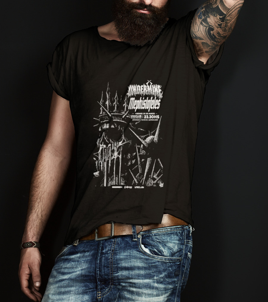 Undermine Mephistofeles Live March 20 2026 Uniclub Buenos Aires T-Shirt