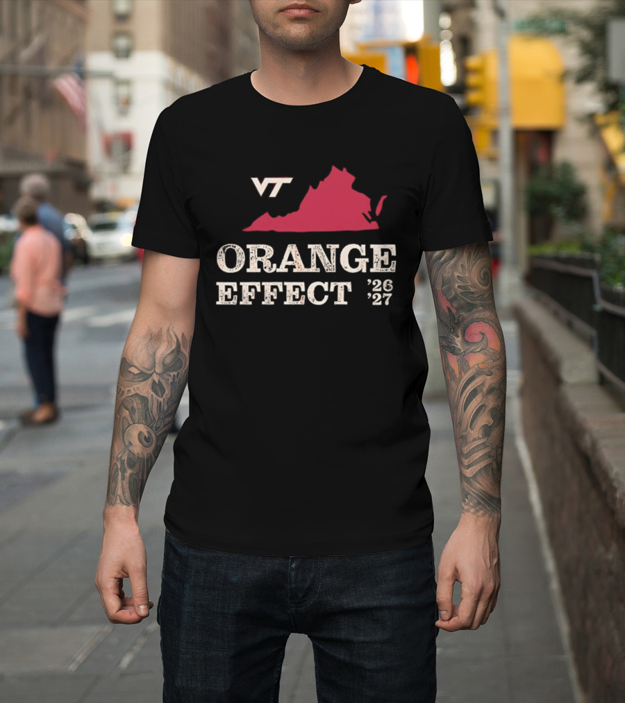 VT Hokies Orange Effect Virginia 2026 2027 T-Shirt