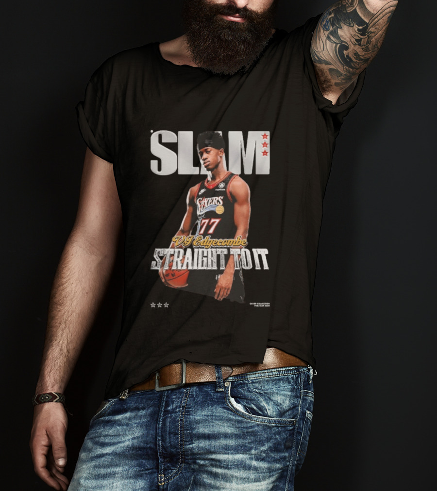 SLAM VJ Edgecombe 77 Sixers Straight To It T-Shirt