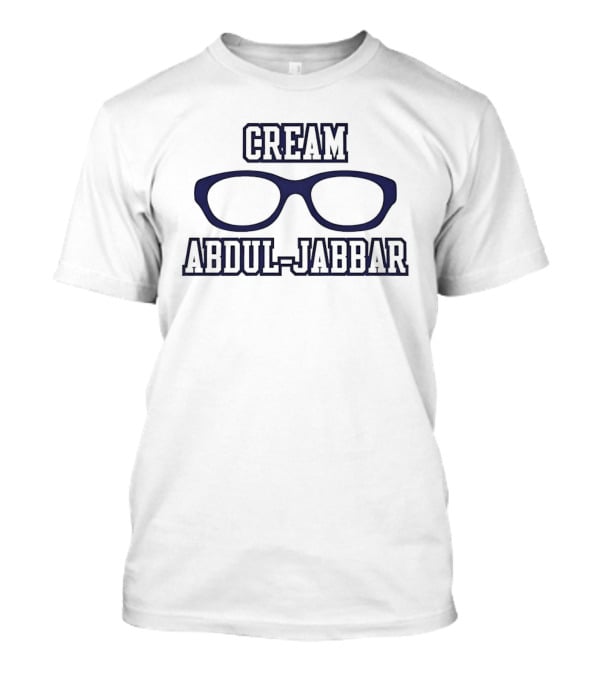 Cream Abdul Jabbar Glasses T-Shirt
