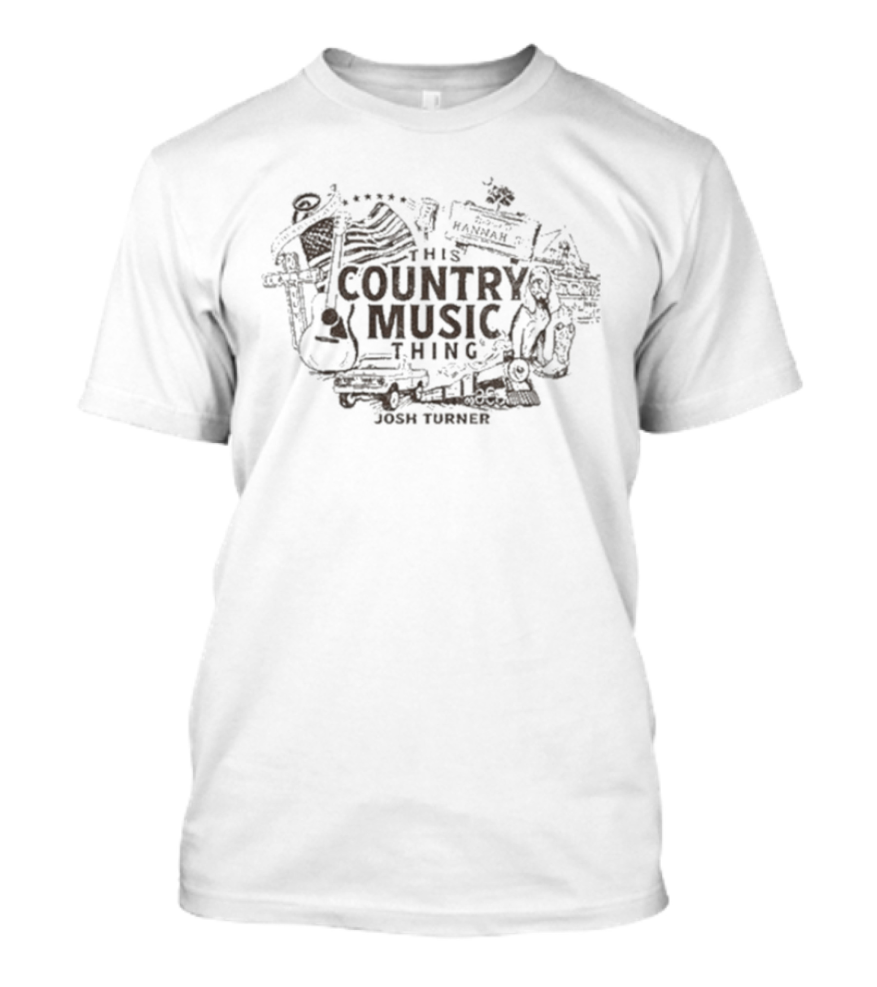 Josh Turner This Country Music Thing Guitar Cowboy Hat Stars Flag T-Shirt