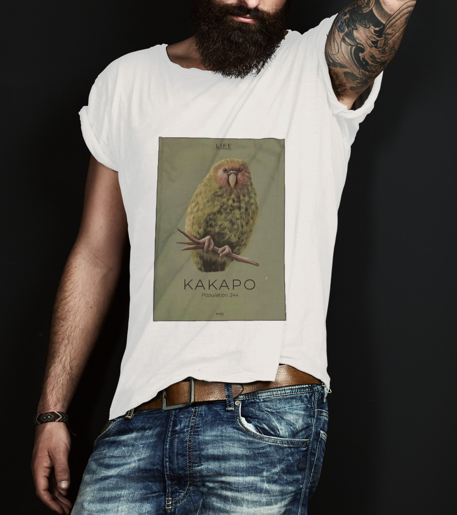 Life Conservation Kakapo Population 244 1st Edition T-Shirt
