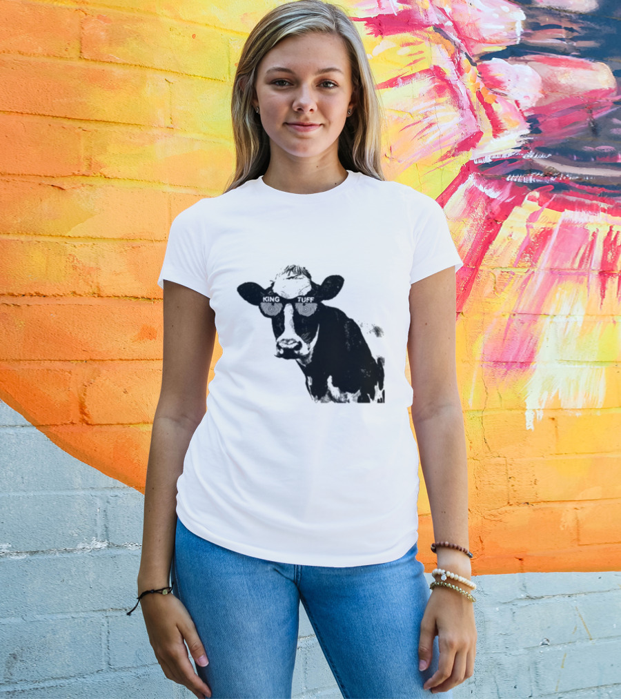 King Tuff X Ray Cow Illustration Holstein T-Shirt