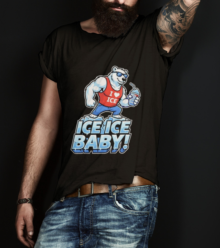 Polar Bear I Love Ice Ice Ice Baby T-Shirt