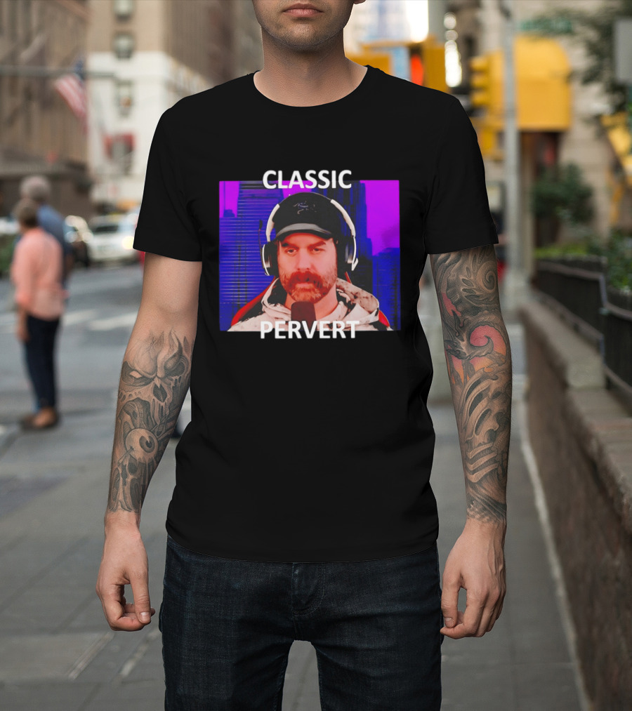 Bruce Greene Classic Pervert Headset Image T-Shirt