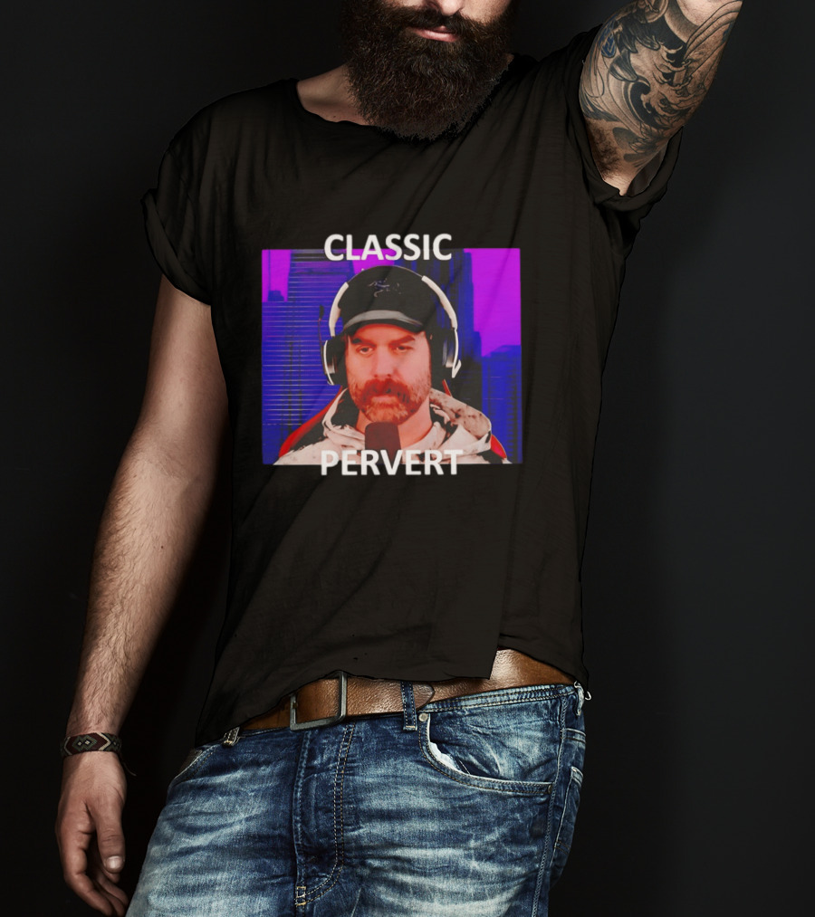 Bruce Greene Classic Pervert Headset Image T-Shirt