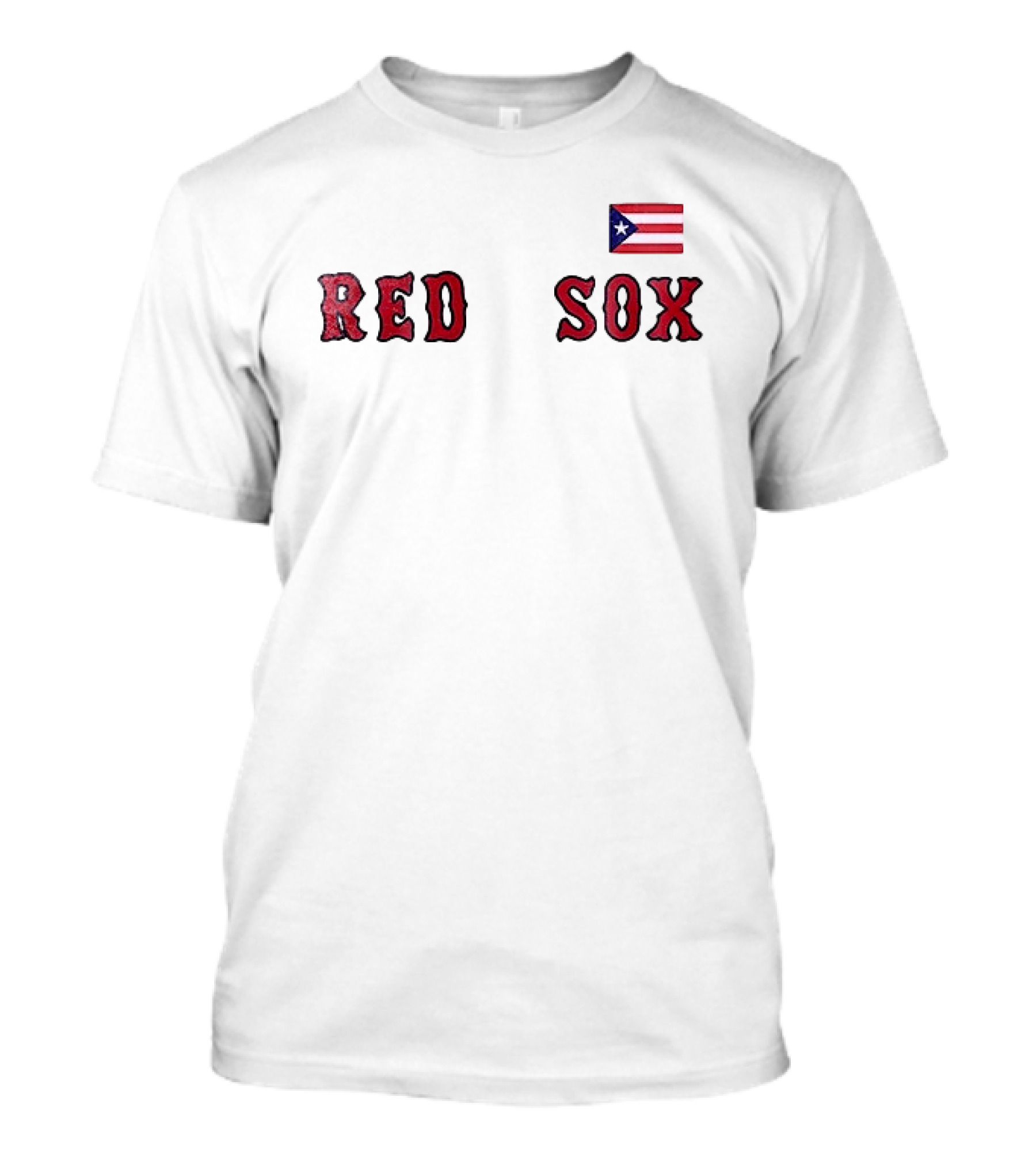 Boston Red Sox Puerto Rican Flag Red Sox T-Shirt