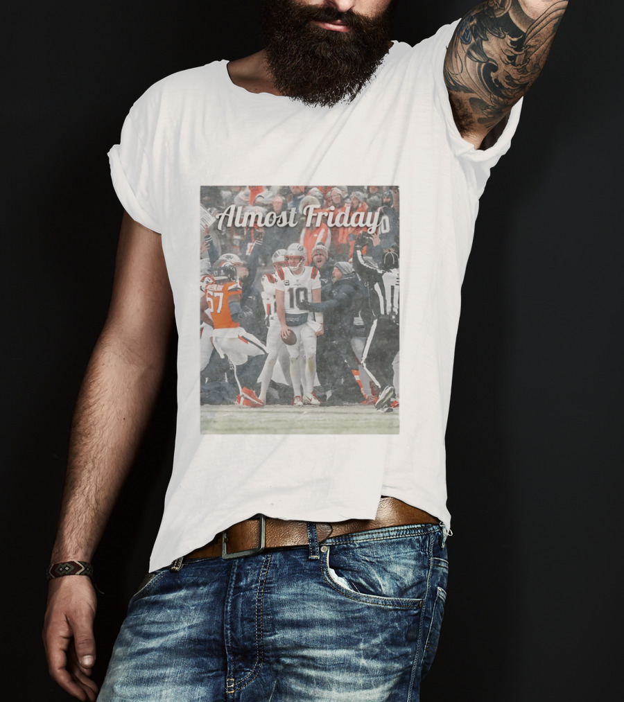 Almost Friday Snow Football Game T-Shirt