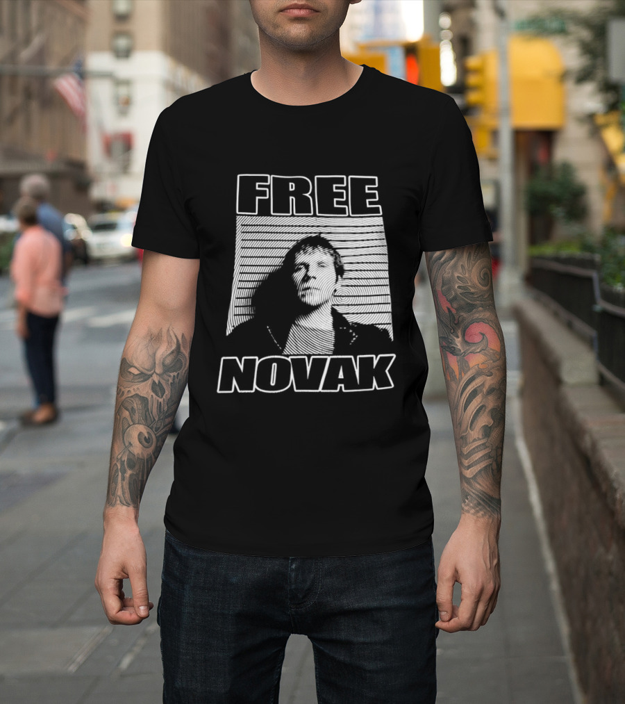 Free Novak Tennis Star Fan Support T-Shirt