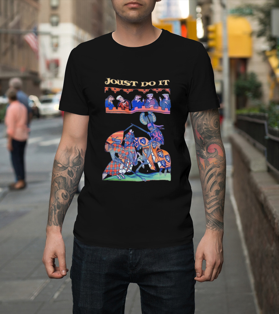 Joust Do It Medieval Knight Battle Scene T-Shirt