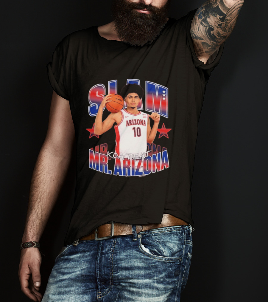 Koa Peat Arizona Basketball Slam Mr Arizona T-Shirt