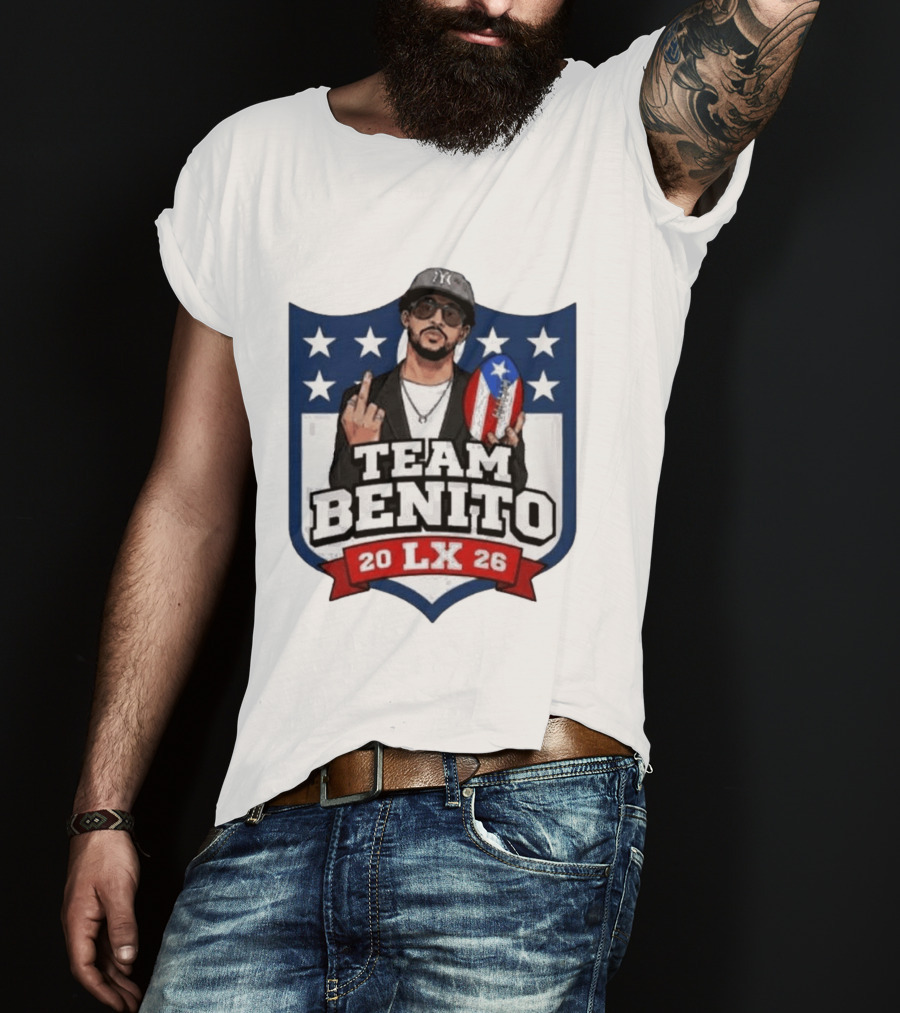 Team Benito Bad Bunny 20 LX 26 American Football T-Shirt