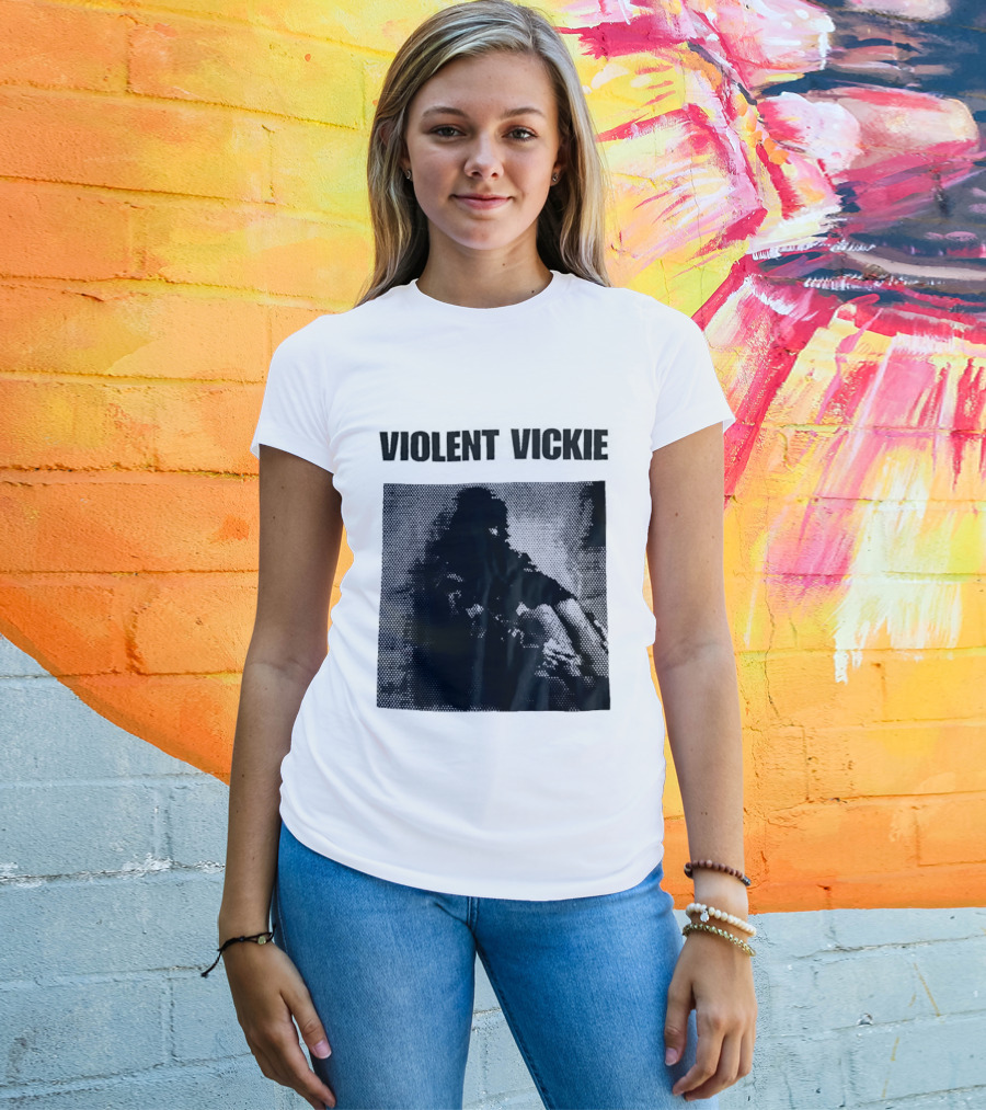 Violent Vickie Pixel Art Visual T-Shirt