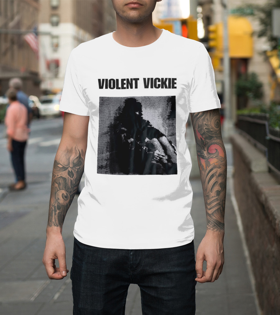 Violent Vickie Pixel Art Visual T-Shirt