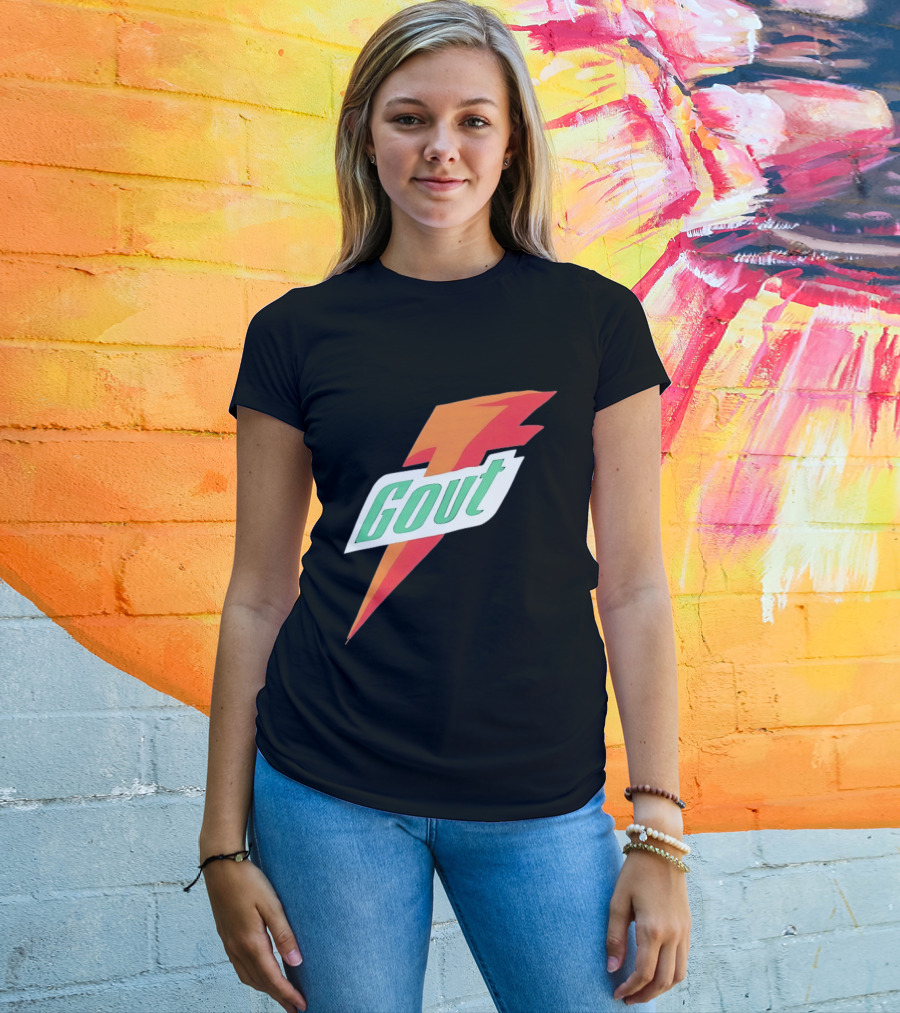 Gout Parody Orange Bolt T-Shirt
