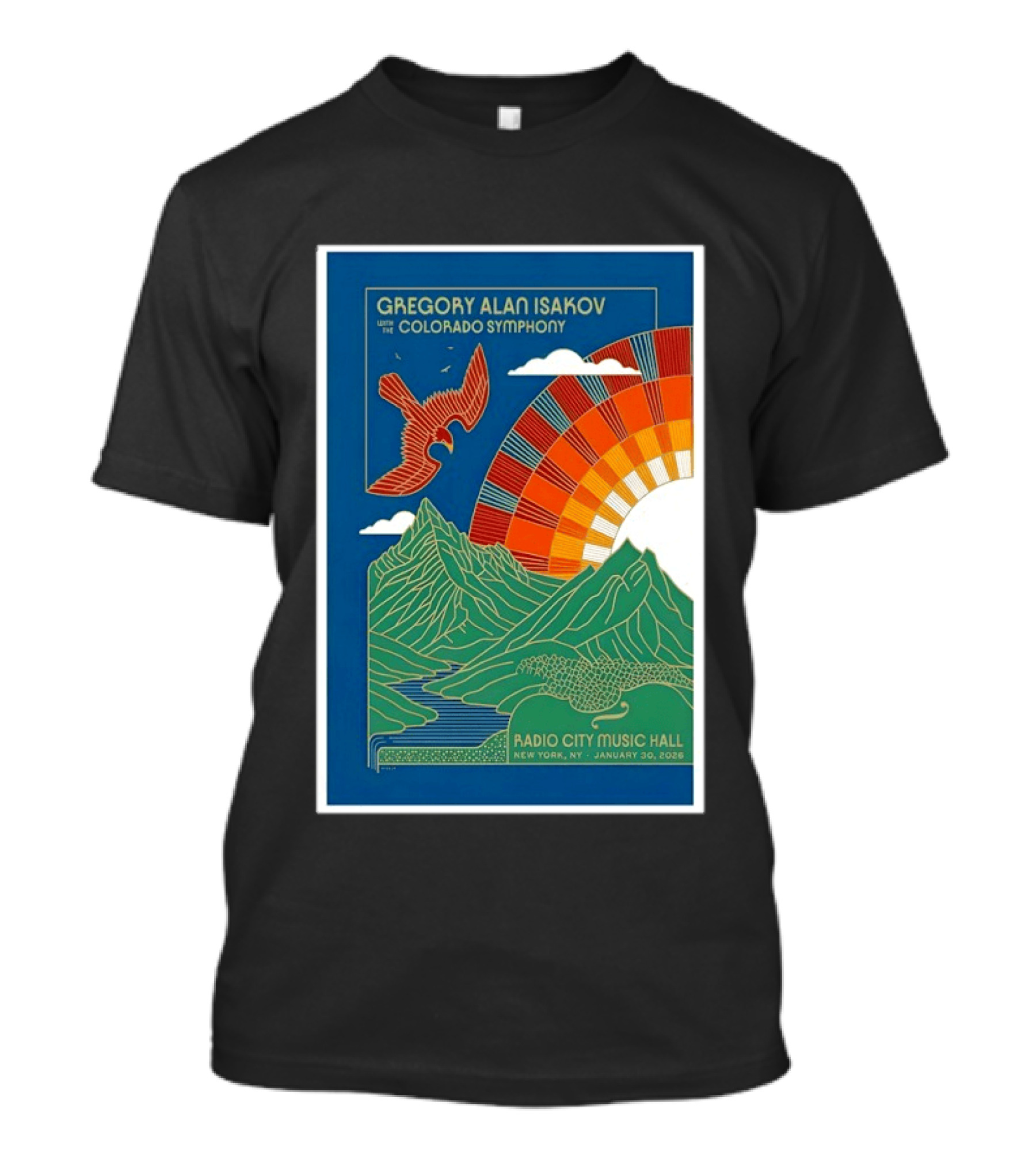 Gregory Alan Isakov With The Colorado Symphony New York Radio City Music Hall January 30 2026 T-Shirt