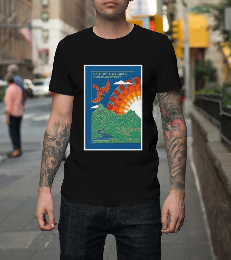 Gregory Alan Isakov With The Colorado Symphony New York Radio City Music Hall January 30 2026 T-Shirt