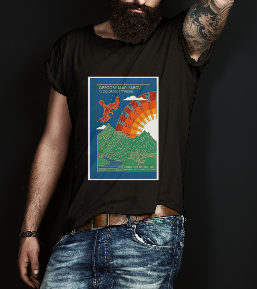 Gregory Alan Isakov With The Colorado Symphony New York Radio City Music Hall January 30 2026 T-Shirt