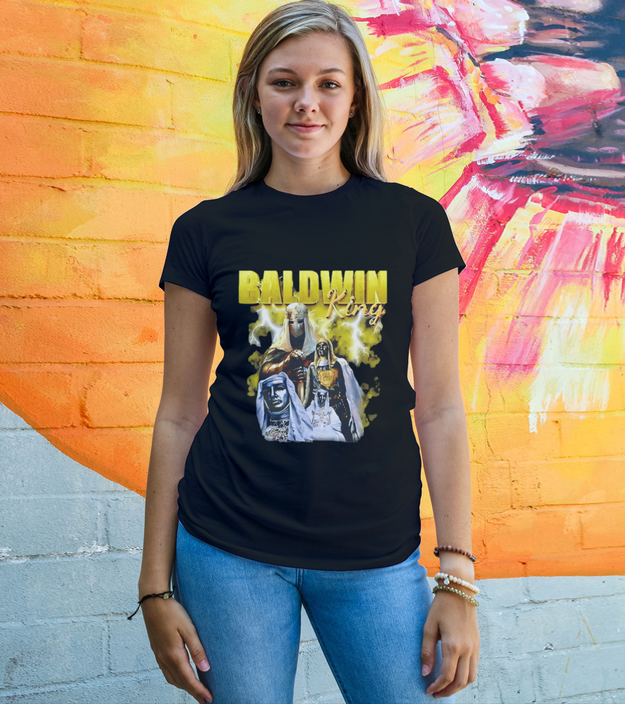 Baldwin King Medieval Knights Epic Heroic Adventure T-Shirt