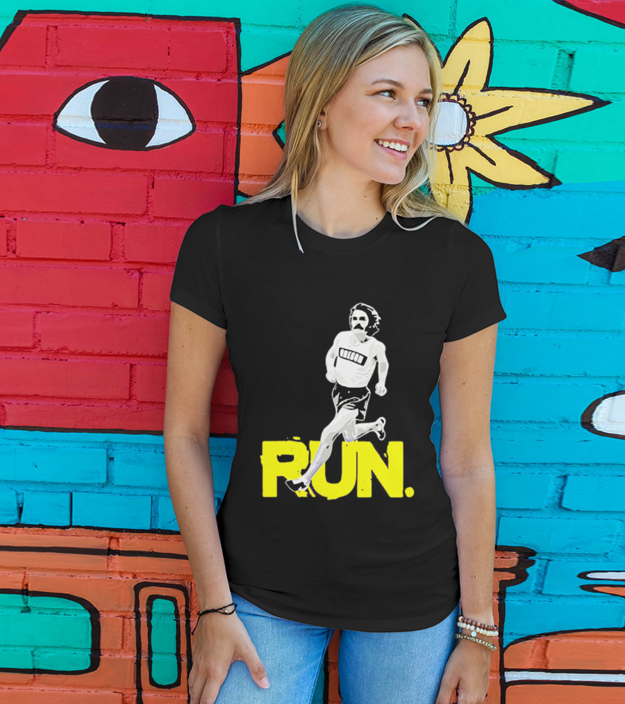 Steve Prefontaine Run Iconic Yellow T-Shirt