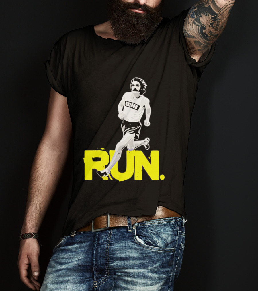 Steve Prefontaine Run Iconic Yellow T-Shirt