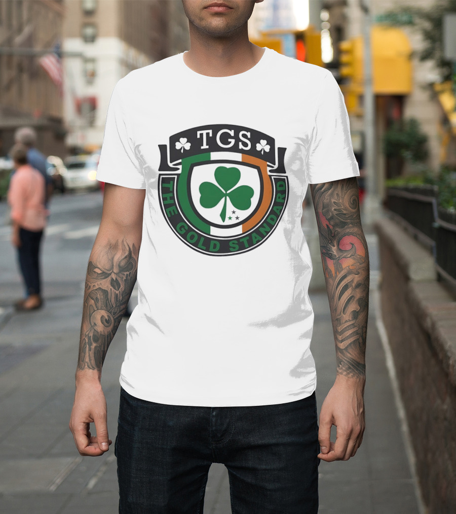 TGS The Gold Standard Shamrock Emblem With Irish T-Shirt