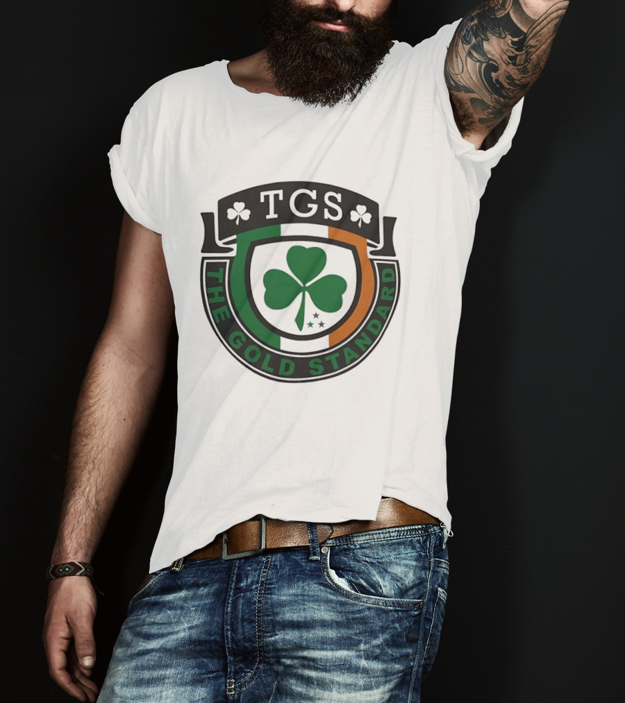 TGS The Gold Standard Shamrock Emblem With Irish T-Shirt