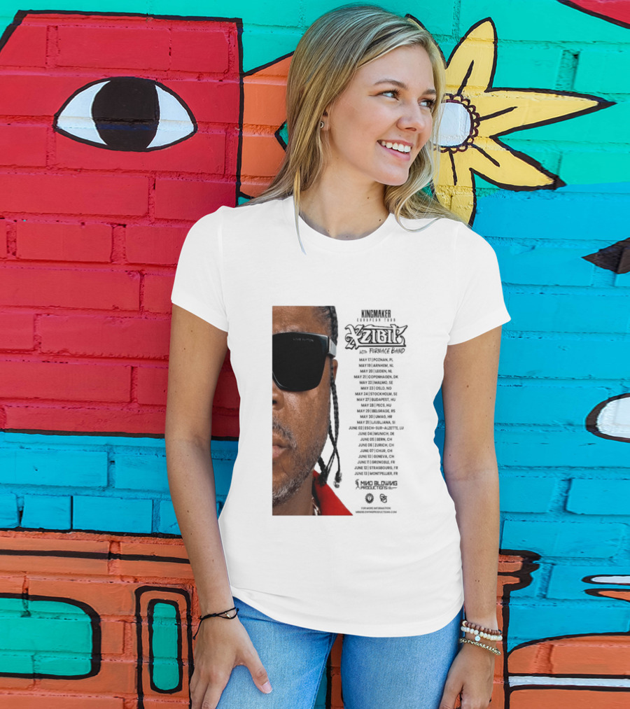 XZIBIT EU Tour 2026 Event Details Featuring Live Performances T-Shirt