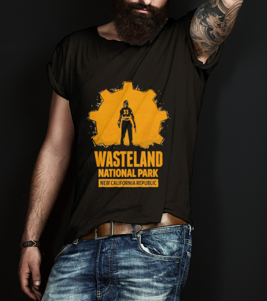 Player 33 Wasteland National Park New California Republic T-Shirt