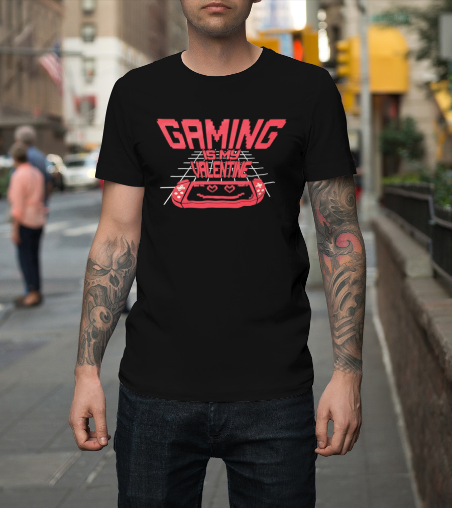 Gaming Is My Valentine Retro Controller T-Shirt