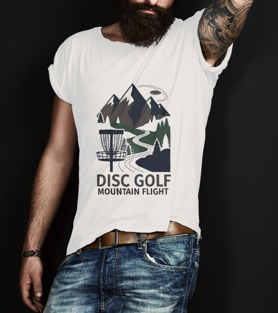 Disc Golf Mountain Flight Adventure Scenic Course T-Shirt