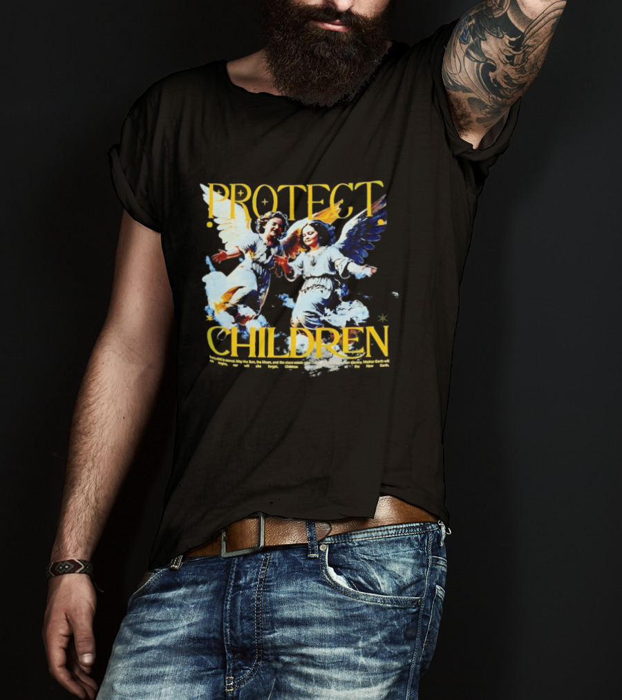 Protect Children Angel Guardians Heavenly Wings T-Shirt