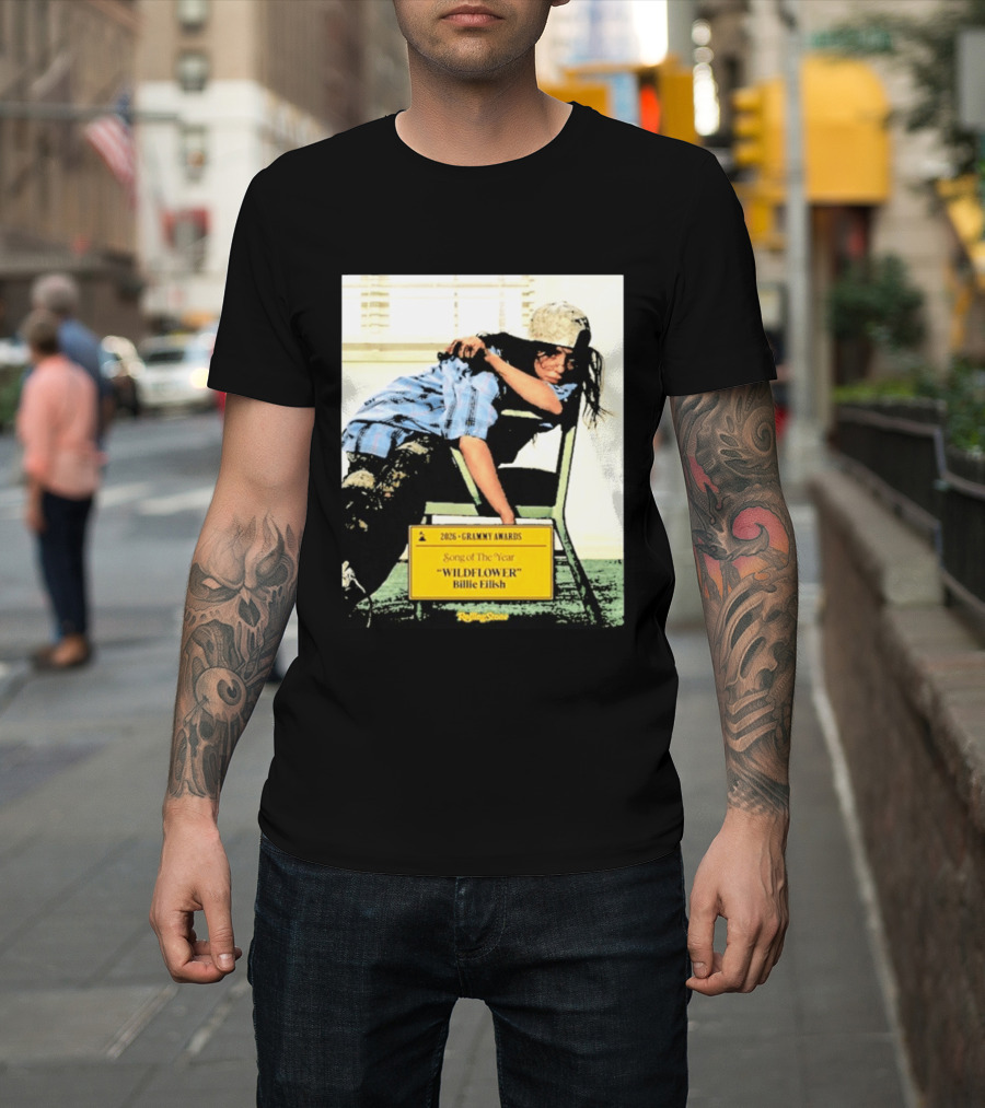 2026 Grammy Awards Song Of The Year Wildflower Billie Eilish Rolling Stone T-Shirt