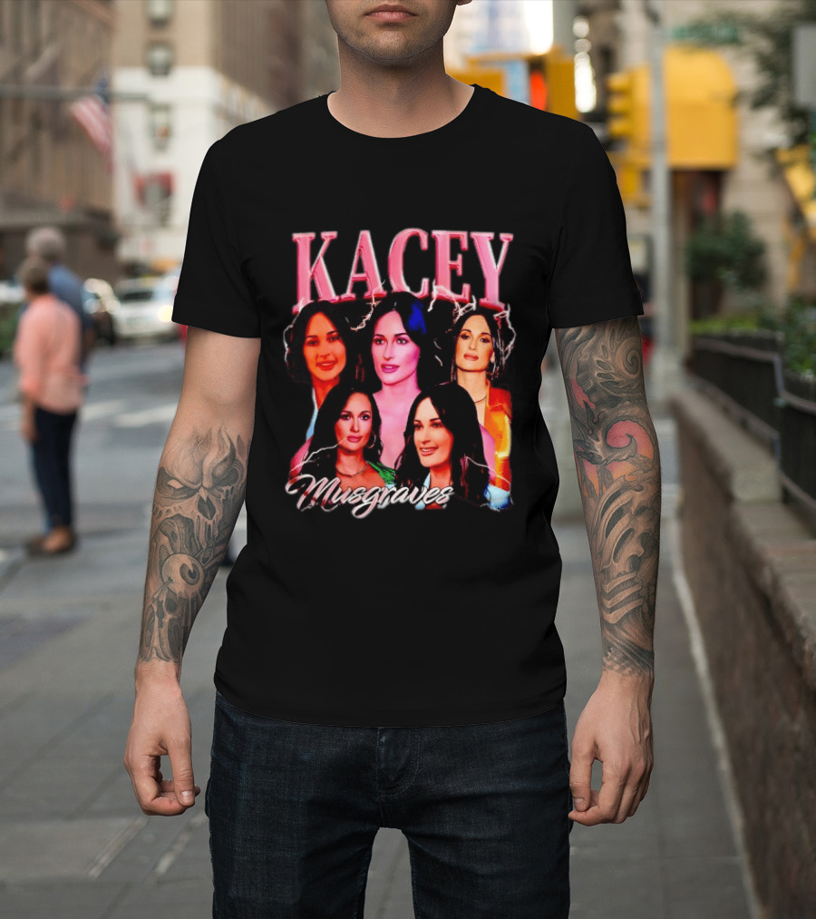 Kacey Musgraves Lightning Bold Portrait Collage T-Shirt