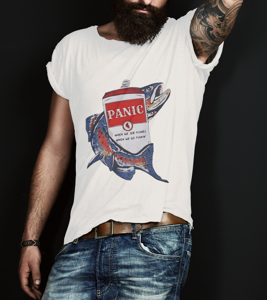 Widespread Panic When We See Fishes Go Fishin' WSMFP Fishing Lot T-Shirt