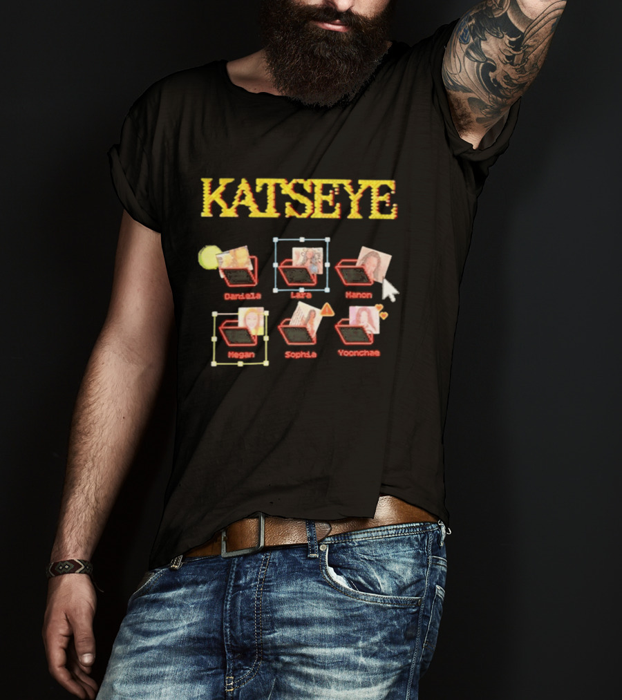 Katseye Internet Girl Darci Alexa Mignon Megan Sophia Yoonchae T-Shirt