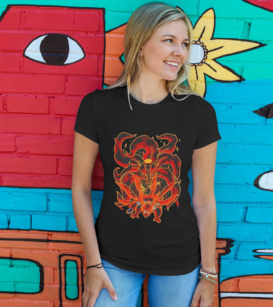 Spiral Fury Naruto Kurama Collaboration T-Shirt
