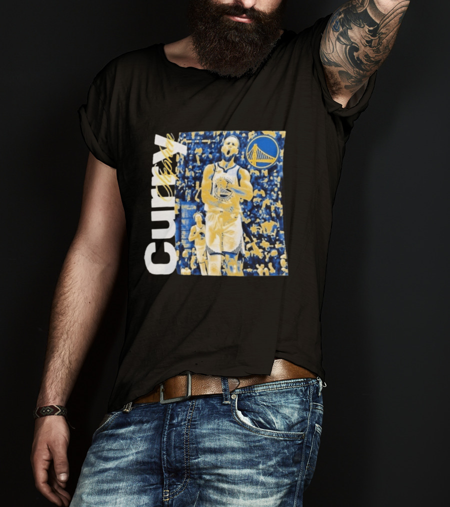 Stephen Curry Golden State Warriors NBA Season Start Action T-Shirt