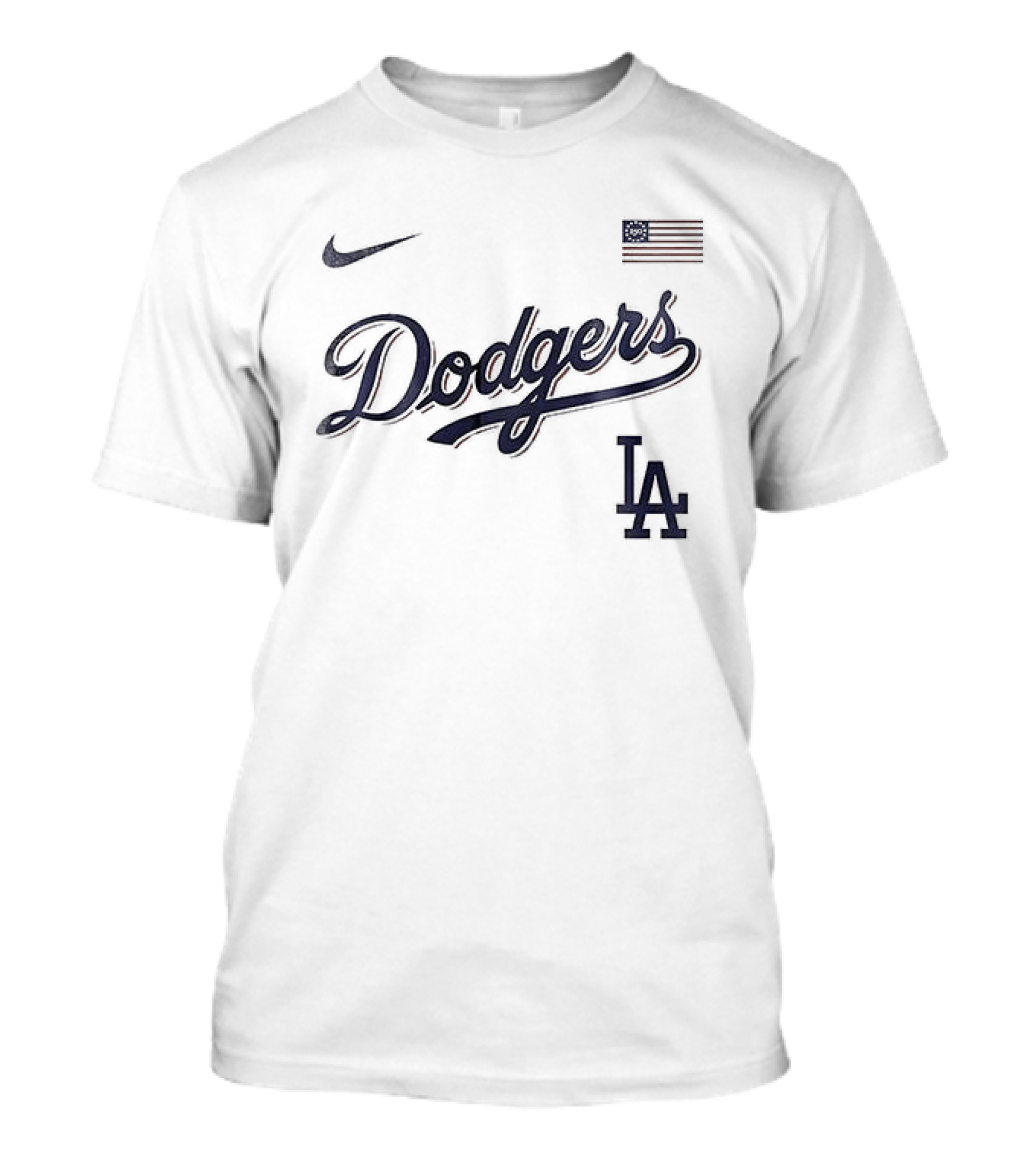 Nike LA Dodgers American Flag 250th Anniversary USA T-Shirt
