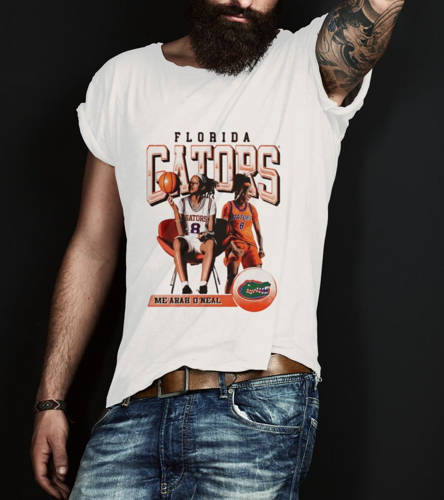 Florida Gators Me'Arah O'Neal Basketball Player 8 T-Shirt