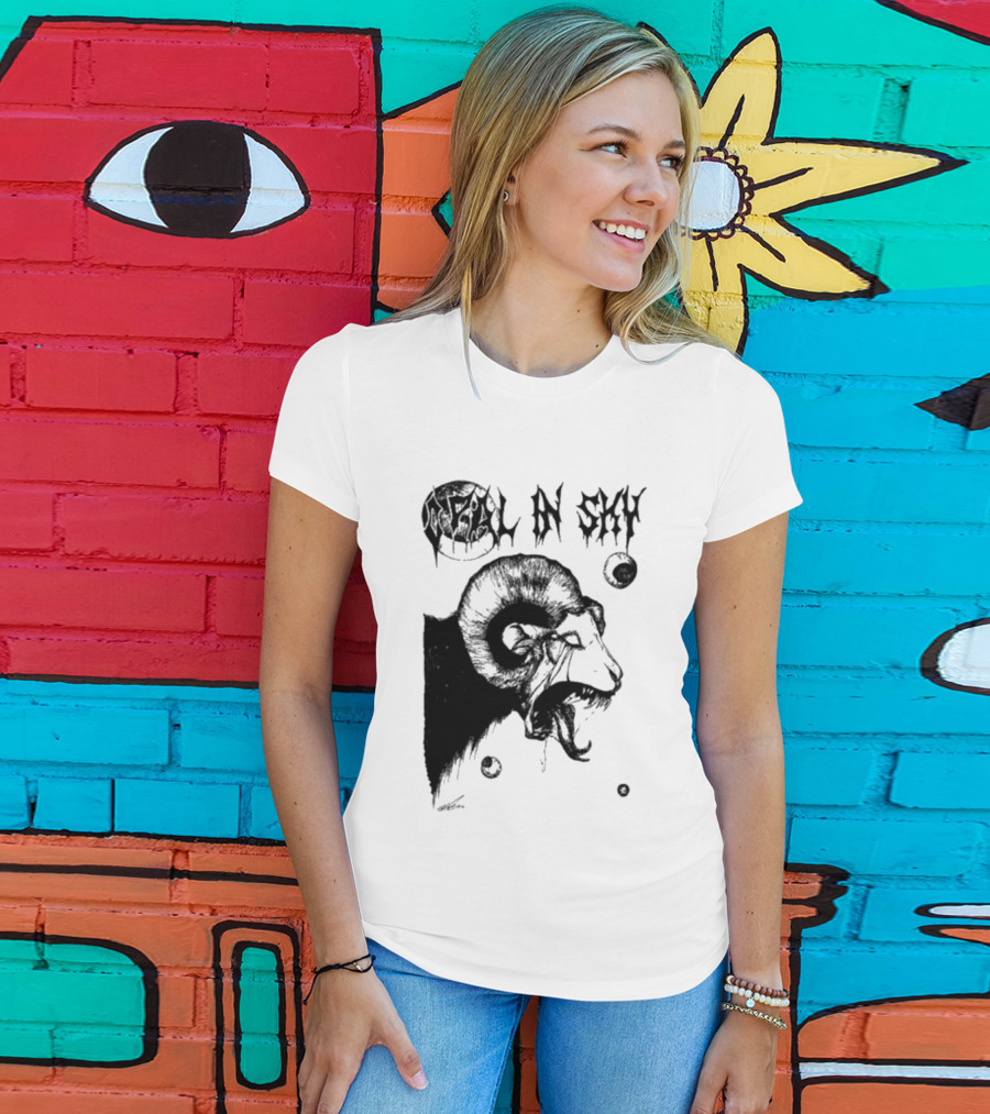 Olivia Dark Opal In Sky Satanic Ram T-Shirt