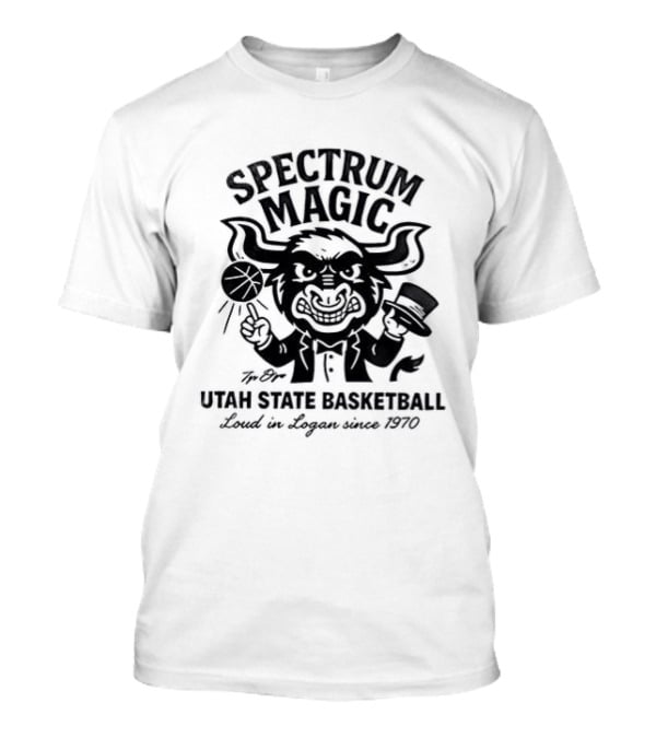 Spectrum Magic Utah State Basketball Loud In Logan Since 1970 T-Shirt