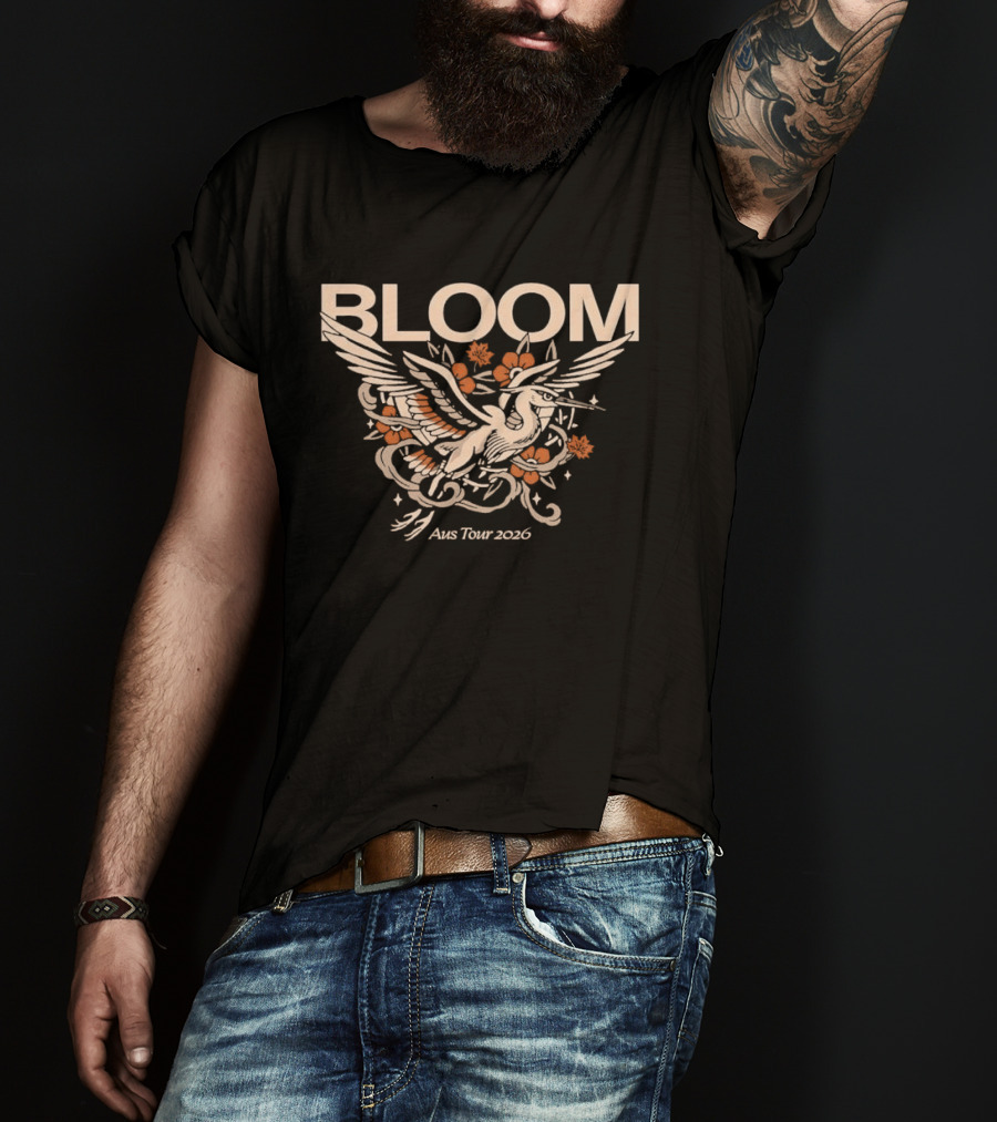 Bloom Aus Tour 2026 Phoenix And Floral T-Shirt