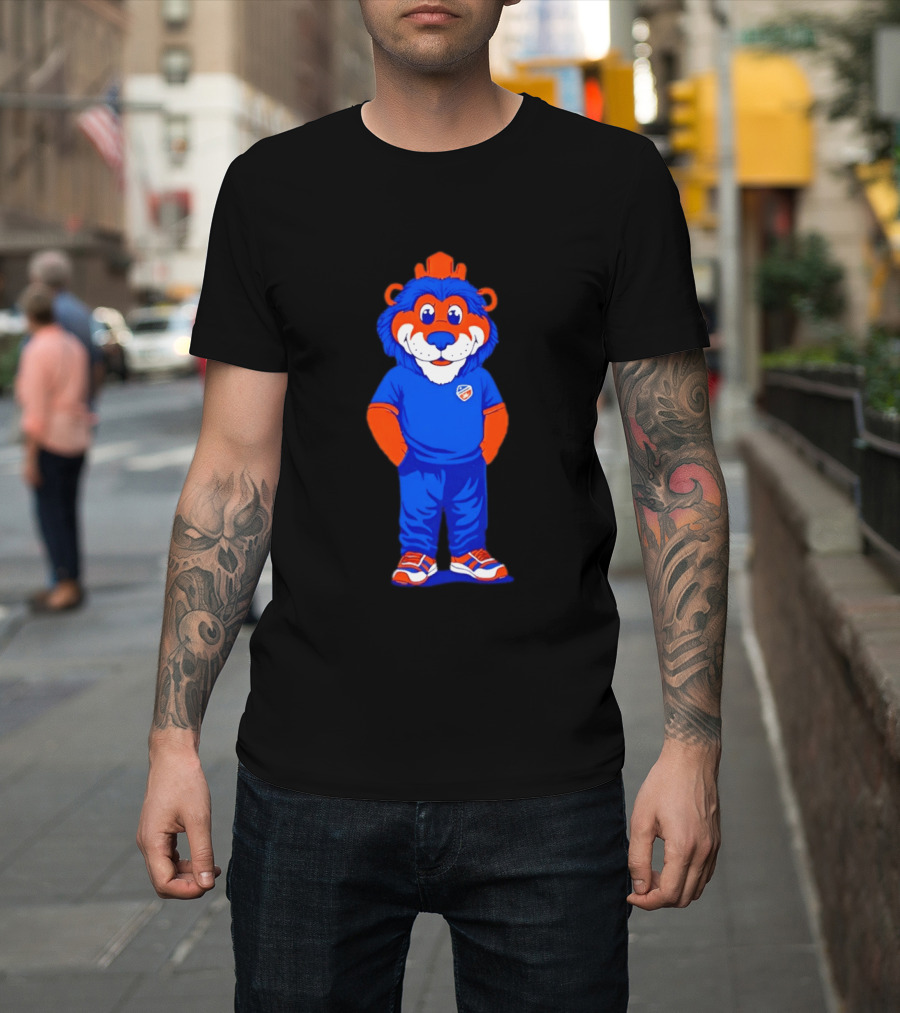 FC Cincinnati Casual Gary Mascot Blue And Orange Outfit T-Shirt