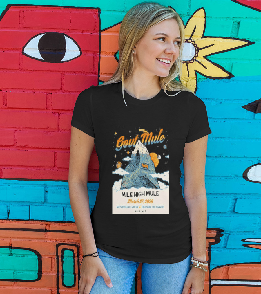Gov't Mule Mission Ballroom Denver March 27 2026 Event Mountain T-Shirt